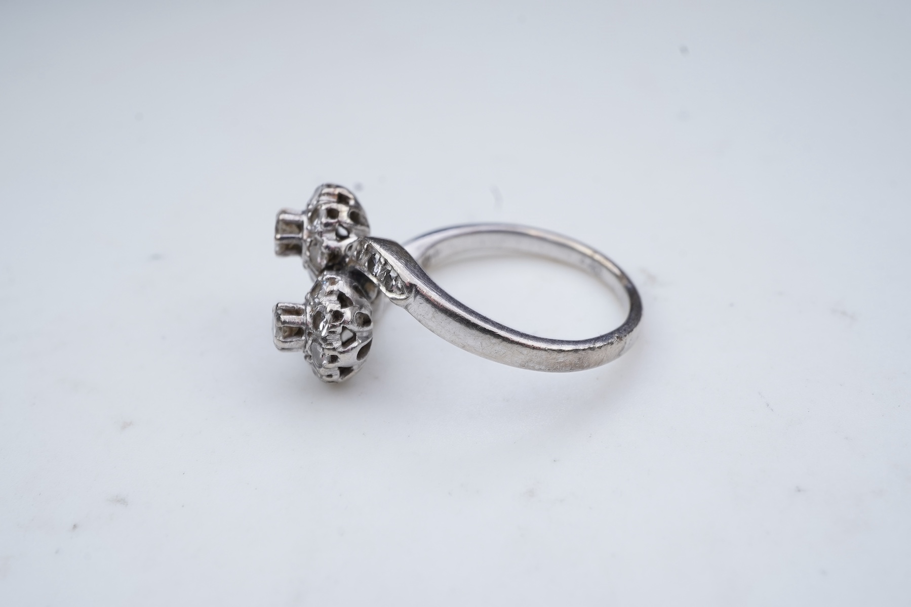 A diamond ring, mid 20th century